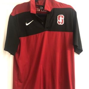 Nike Stanford Elite Cardinal Men's Polo Large